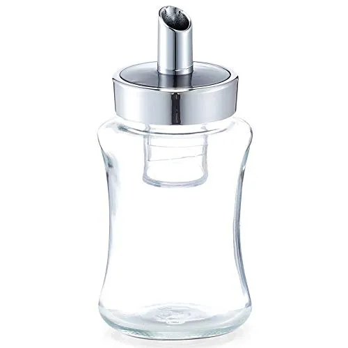 ZELLER PRESENT SCHÖNER LEBEN. PRAKTISCH WOHNEN. Zuckerdose aus Glas mit Silberelementen, Zuckerdose, Moderne und Designer-Konditorei.