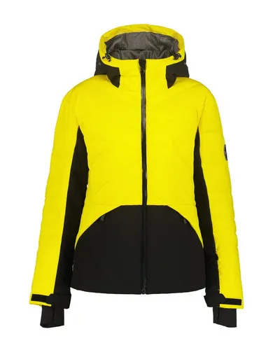 ICEPEAK Damen Jacke EVELETH - Wattierte Funktionsjacke - Funktionsjacke für Damen mit exzellenter Wärmeisolierung, verstellbarer Kapuze und elastischen Ärmelbündchen. Ideal für aktive und entspannte Outdoor-Aktivitäten.