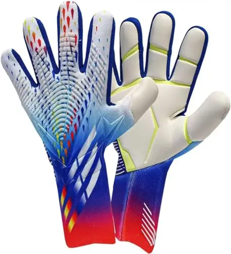 XUEQI Jugend-Fußball-Handschuhe mit Fingerschutz 9 B