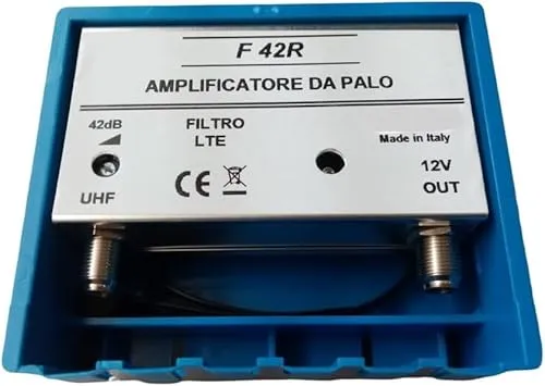 Vsnetwork TV-Antenne mit Filter Lte/4G, einstellbar, 1 USB-Eingang, max. 42Db