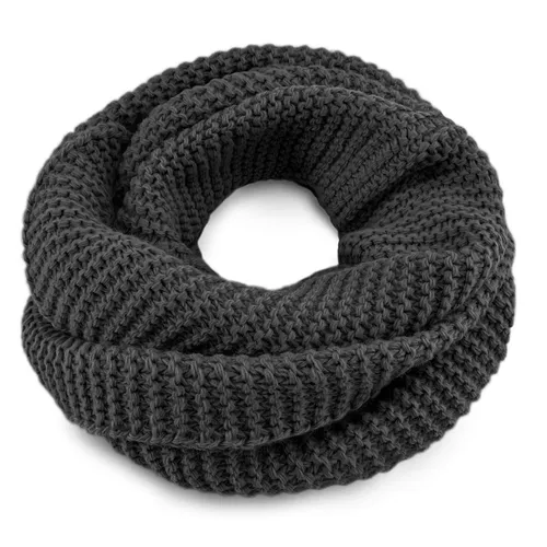 Neverless Loop Damen Loopschal Strickschal Schlauchschal Winterschal einfarbig Neverless®