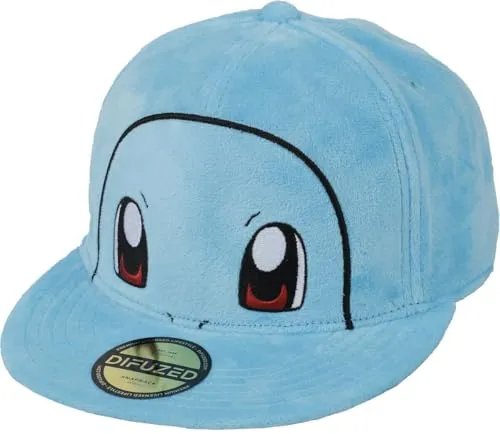 Pokémon Schiggy Unisex Cap blau - Baseball Caps für Herren, Snapback-Cap mit hohem Tragekomfort und langlebigem Material – das perfekte Fan-Merch für Pokémon-Liebhaber!