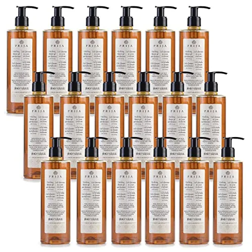 PRIJA Shampoo & Flüssigduschgel Ginseng x18 - Entdecken Sie das PRIJA Shampoo und Duschgel im praktischen 2in1 Format. Mit pflanzlichen Extrakten und einem sinnlichen Duft verwandelt es Ihre Pflegeroutine in ein entspannendes Erlebnis. Die vegane Formel ist umweltfreundlich und für jeden Hauttyp geeignet.