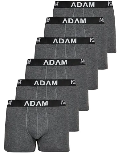 ADAM Boxershorts Herren Unterwäsche 6er / 8er / 10er /12er Pack - Premium Männer Boxer-Shorts Herren Trunks Boxer aus extraweicher Baumwolle