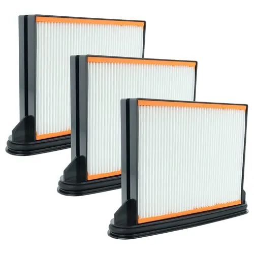 vhbw 3x Flachfaltenfilter F8 kompatibel mit Hitachi Hikoki RP350YDM, RP350YDH, RP250YDM Industriestaubsauger Staubsauger