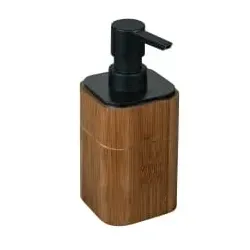 WENKO Seifenspender Serro, aus stabilem Bambus 26102100 , 1 Stück