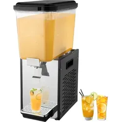VEVOR Kommerzieller Getränkespender 18L - Multikocher für kalte Säfte und Eisgetränke, mit 18L Kapazität, aus Edelstahl für hohe Langlebigkeit und ideal für Gastronomie.