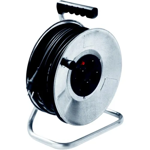 Bachmann Stahlblechkabeltrommel 50 m, 1.50 mm² in silber von Bachmann