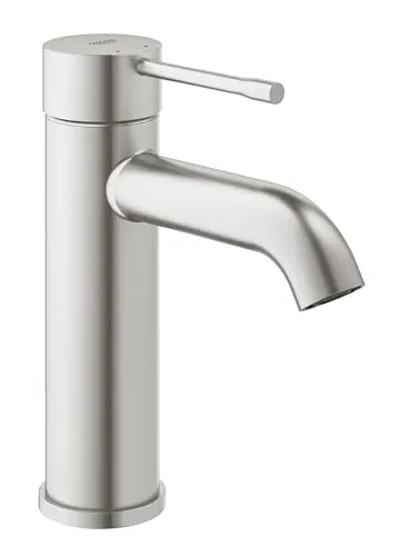 GROHE Waschtischarmatur ESSENCE supersteel matt 23590DC1 - Bad- & Duscharmaturen: Elegante Einhand-Waschtischarmatur mit wassersparender EcoJoy Technologie, die Wasserfluss auf 5,7 l/min begrenzt und somit umweltfreundlich ist.