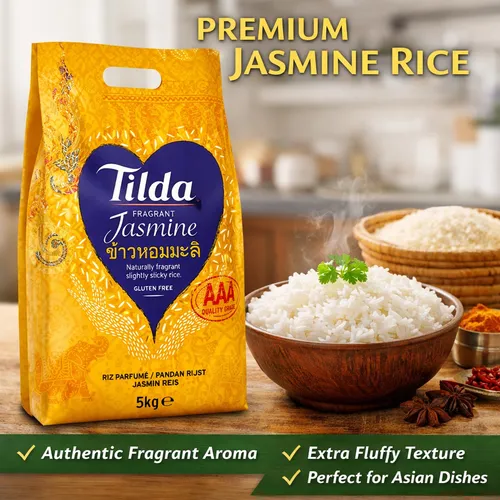 Tilda Fragant Jasminreis 5kg, 1er Pack (1 x 5kg) Thai Jasmine