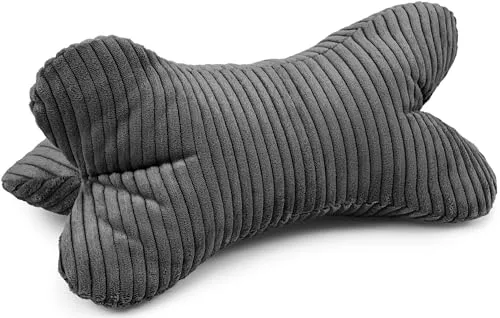 Amilian Leseknochen Knochenkissen ca. 44x22 cm – Nackenkissen zum Lesen & Entspannen – Buch- und Tabletstütze – vielseitiges Lesekissen für Sofa & Bett – Nebelklang
