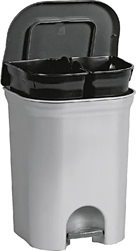 KEEEPER Treteimer Step & Close Duo 2x 11l