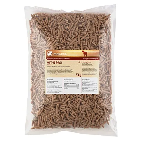 Makana VIT-E PRO Pellets für Pferde, mit Selen und Lysin, 1 kg