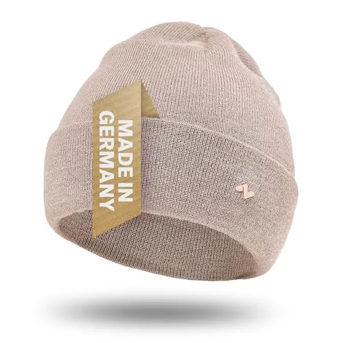 NYTTED® Merino Mütze für Herren & Damen in beige von NYTTED