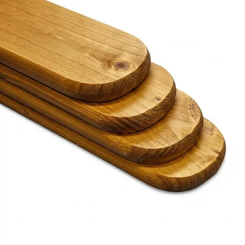 QLS 1 Stk. Zaunlatten 100 cm Holz Brett Gehobelt Kiefer Fichte Gartenzaun Braun