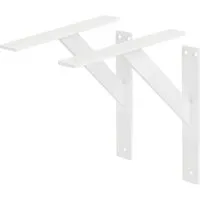 Ml-Design Regalhalterungen, Weiß, Metall - Ideal für kreative Raumgestaltung - Regale: Hochwertige Aluminium-Wandregalhalter, einfach zu montieren und vielseitig einsetzbar für kreative DIY-Projekte.
