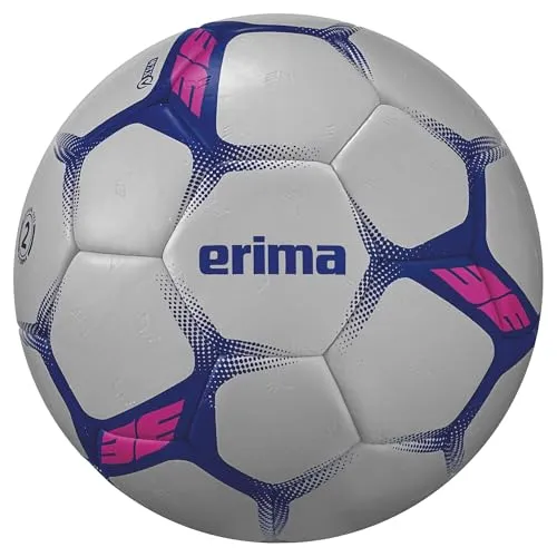 Erima Flash Training Handball (7202504) - weiß/blau, 1 - Handbälle – Erlebe den perfekten Grip und maximale Kontrolle mit unserem strapazierfähigen Trainingshandball, ideal für präzise Würfe auf dem Spielfeld!