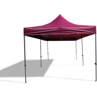 Grasekamp Faltpavillon Premium Line 3x6m Bordeaux – Flexibel und Praktisch - Vielseitiger Faltpavillon für Events und Gartenfeiern. Schneller Aufbau ohne Montage, mit stabilem Stahlgestell und praktischer Transporttasche. Ideal für jede Gelegenheit.