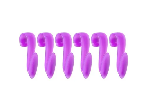 Wellgro Kleiderhaken 6x Rundheizkörperhaken in lila von Wellgro