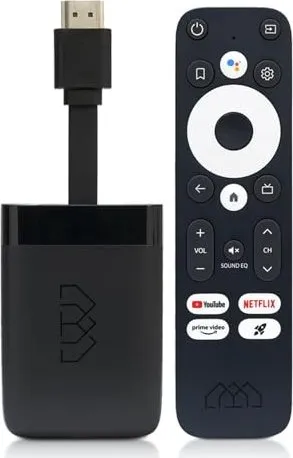 Homatics Dongle R 4K Mediaplayer - Streaming Client mit 4K-Unterstützung und breiter Kompatibilität für beliebte Apps wie Netflix, Amazon Prime und Disney+. Ideal für ein erstklassiges Fernseherlebnis.
