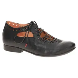 Think Schnürhalbschuhe in Schwarz, Gr. 40 - Elegante Damen-Schnürhalbschuhe aus hochwertigem Glattleder mit individueller Schnürung. Genießen Sie hohen Tragekomfort und Flexibilität für Alltag und Büro.