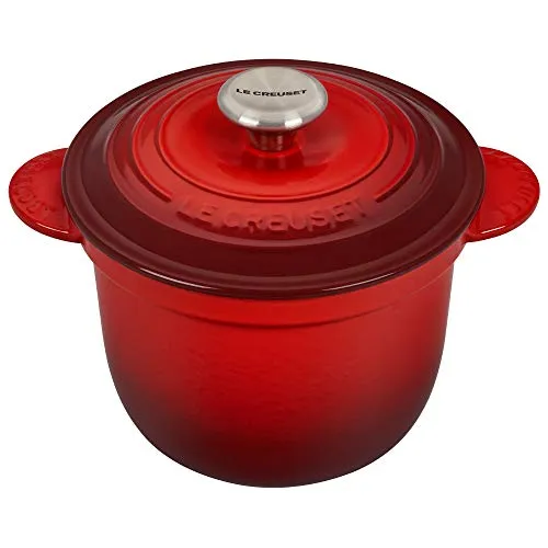 Le Creuset Cocotte Every 18 cm - Kirschrot - Terrinen aus Gusseisen mit Poteriedeckel, ideal für gleichmäßige Kochergebnisse und vielseitige Zubereitung von Reis, Suppen, Eintöpfen und mehr.