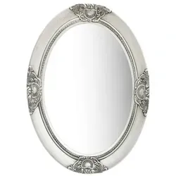 vidaXL Wandspiegel im Barock-Stil 50x70 cm in silber von vidaXL