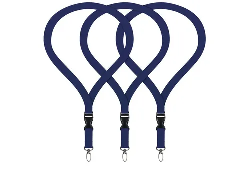 WEBBOMB Schlüsselanhänger 3x Lanyard unbedruckt Schlüsselbänder Schlüsselband Umhängeband 20 mm