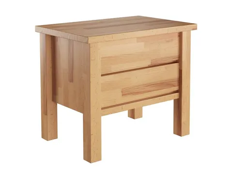 ERST-HOLZ Nachtkommode Buche Geölt - Massivholz Nachttisch mit 2 Schubladen - Nachtkonsole aus massivem Buchenholz, geölt für eine edle Oberfläche. Mit zwei praktischen Schubläden bietet sie Stauraum und verleiht Ihrem Schlafzimmer eine moderne Atmosphäre.