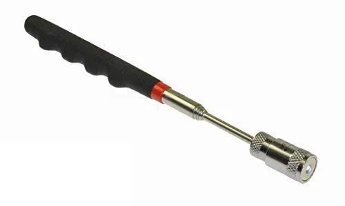 Red Tools LED Magnetgreifer Teleskop Magnetstab 3,2 kg bis 80 cm | LED-Magnetgreifer mit 3,2 kg Zugkraft und ausziehbarem Teleskopstab bis 80 cm für schwer erreichbare Stellen.