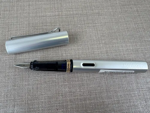 LAMY Füllhalter Füller AL-Star Feder M whitesilver 025 in silber von LAMY