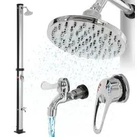 ML-Design Solardusche 20 L mit Fußdusche und Regenduschkopf - Brausen & Duschen - Umweltfreundliche Solardusche mit 20 L Tank, erhitzt Wasser bis 60°C ohne Strom, ideal für Garten und Pool.