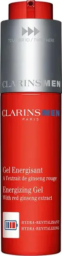CLARINS Men Gel Energisant Gesichtsgel 50 ml - Sonstige Gesichtspflegeartikel, energetisierendes Gel mit Ginseng-Extrakt für einen frischen Teint und schnelle Absorption ohne ölige Rückstände.