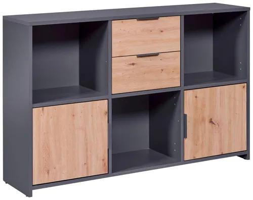 FURNARO Kommode, Sideboard, Schrank, Anrichte 120 x 30 x 77 cm