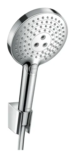 hansgrohe Raindance Select S 120 Porter Set 125 cm - Badarmaturen in Chrom - Brausegarnituren mit komfortabler Strahlartenumstellung durch Select-Taste für individuelles Duscherlebnis.