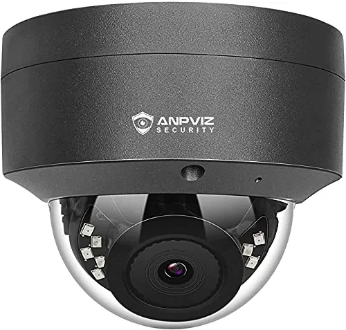 Anpviz 5MP POE IP Kamera Dome Outdoor mit Audio - Überwachungskamera mit 5MP HD Auflösung, 30m IR Nachtsicht und IP66 wasserdicht. Ideal für Innen- und Außenbereich, bietet Fernzugriff und Echtzeit-Bewegungserkennung.