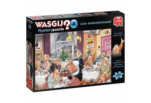 Jumbo Spiele Wasgij Mystery 4 - 1000 Teile Puzzle - Puzzle der Kategorie Unterhaltung mit 1000 Teilen, fördert Kreativität und Geduld – ideal für Puzzle-Liebhaber und Rätsel-Fans!