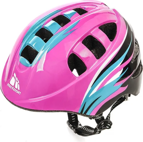Meteor Schutzhelm, Kinderhelm, Fahrradhelm, Rollschuhe, MA-2 Helm Kinderfahrradhelm Helm, größe S 48-52 cm Orbit rosa