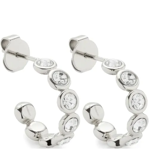 LEONARDO Schmuck Damen-Ohrringe Cremona Creolen mit Kristallen - Ohrschmuck aus hochwertigem Edelstahl, verziert mit funkelnden Kristallen – die perfekte Ergänzung für jedes Outfit!