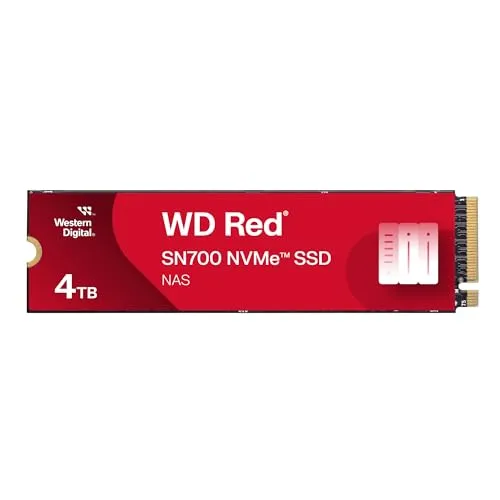 WD Red SN700 - 4TB NVMe SSD für NAS, extrem schnell und zuverlässig für anspruchsvolle Unternehmensanwendungen