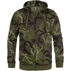 MFH - Max Fuchs Trainingsjacke Jogger M95 cz-camo, Größe 4XL - Funktionsjacken für Freizeit und Sport, mit verstellbarer Kapuze und optimaler Passform durch Strickbündchen. Ideal für Outdoor-Aktivitäten und schützt vor Wind und Wetter.