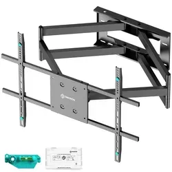 ONKRON TV Wandhalterung M8L-B für 42-110 Zoll TVs - TV-Halterung mit schwenkbarem und neigbarem Arm, ideal für große Fernseher bis 100 kg, bietet flexible Positionierung und elegantes Design für jedes Zuhause.