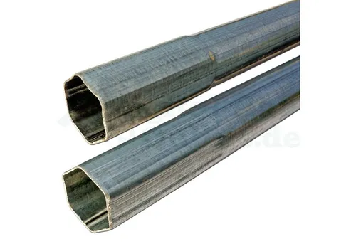 DSO Steckmast Set Stahl ø 48mm 190cm - Sat-Montagezubehör mit verzinktem Stahl für optimale Wetterbeständigkeit und Langlebigkeit, inklusive Mastkappe für einfache Installation.