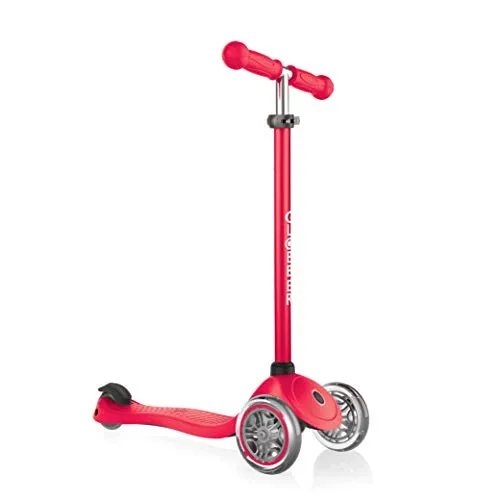 Globber Unisex Jugend Primo Dreiradscooter, rot, One Size in rot von Globber