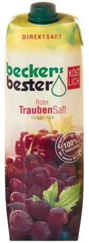 Becker's Bester Traubensaft Rot, 6er Pack (6 x 1 l Packung)
