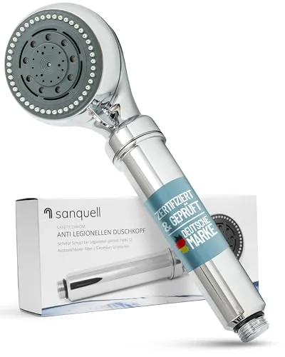 Legionellenfilter Duschkopf Safety Chrom