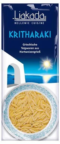 Liakada Kritharaki, 500g Beutel, Pasta in Reisform, typisch griechisch, vegan
