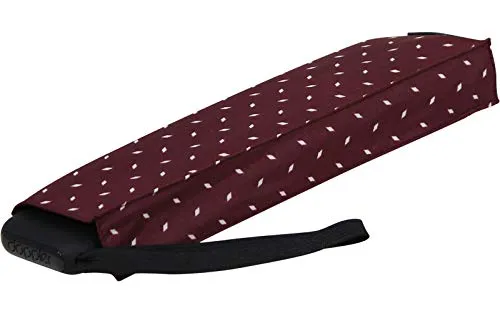 Doppler Taschenschirm Carbonsteel Slim Royal Bordeaux Rot - Taschenschirm für Damen, superleicht und kompakt mit nur 190 Gramm. Ideal für Reisen, bietet Schutz bei Regen und passt problemlos in jede Handtasche.