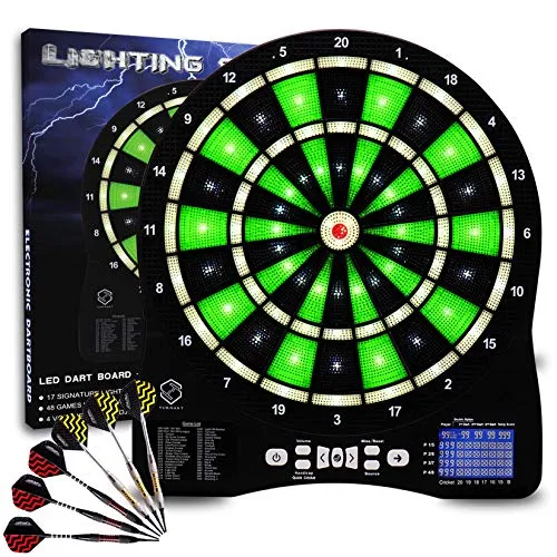Turnart Elektronische Dartscheibe 2023 mit LED-Beleuchtung