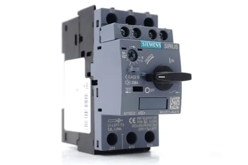 Siemens 3RV2011-4AA15 Leistungsschalter - Leistungsschalter für industrielle Anwendungen mit thermischem Überlastschutz und einer maximalen Stromstärke von 16 A - ideal für zuverlässige Steuerung.